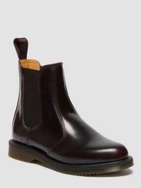 Dr. Martens Flora Arcadia Chelsea Boot in Cherry Leather, Women's Size 7
